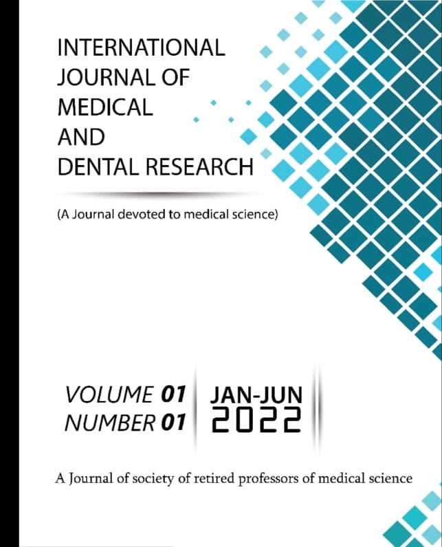 International Journal of Medical and Dental Research - IJMDR Cover